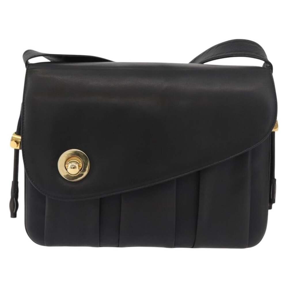 Bally Leather Shoulder Bag Black